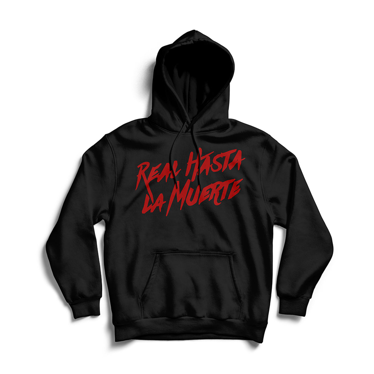 Anuel Merch Sueter Anuel Real Hasta La Muerte Hoodie Black Red