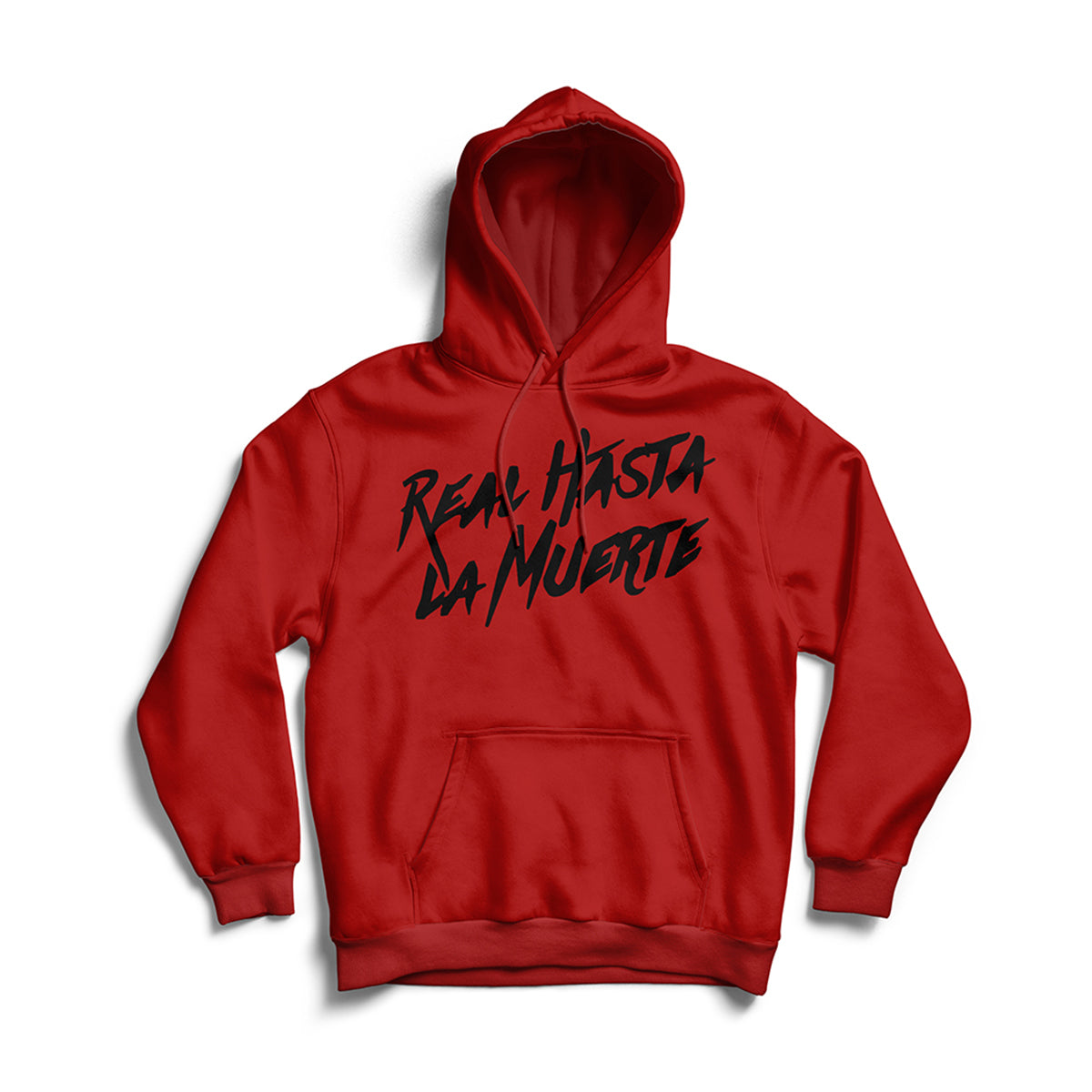 Real Hasta La Muerte Hoodie - Red / Black