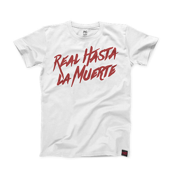 Real Hasta La Muerte Tee - White / Red