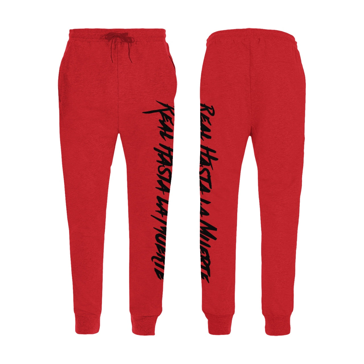 Real Hasta La Muerte Joggers - Red / Black