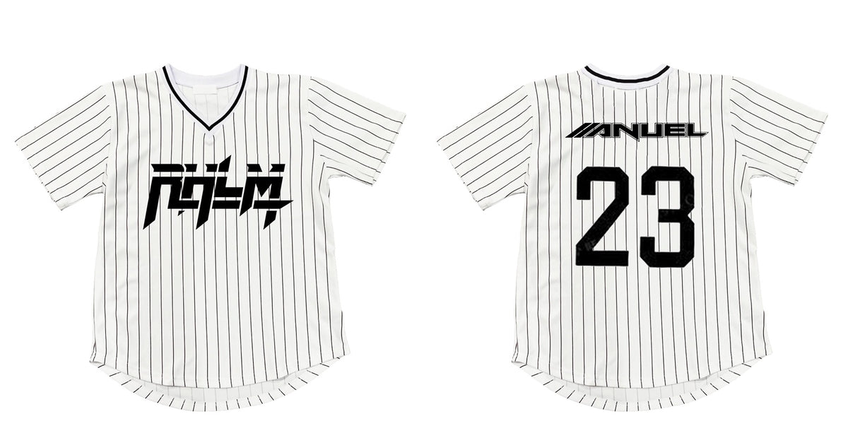 RHLM White Pinstripe Baseball Jersey