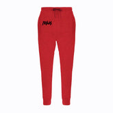 RHLM Red/Black Embroidered Joggers