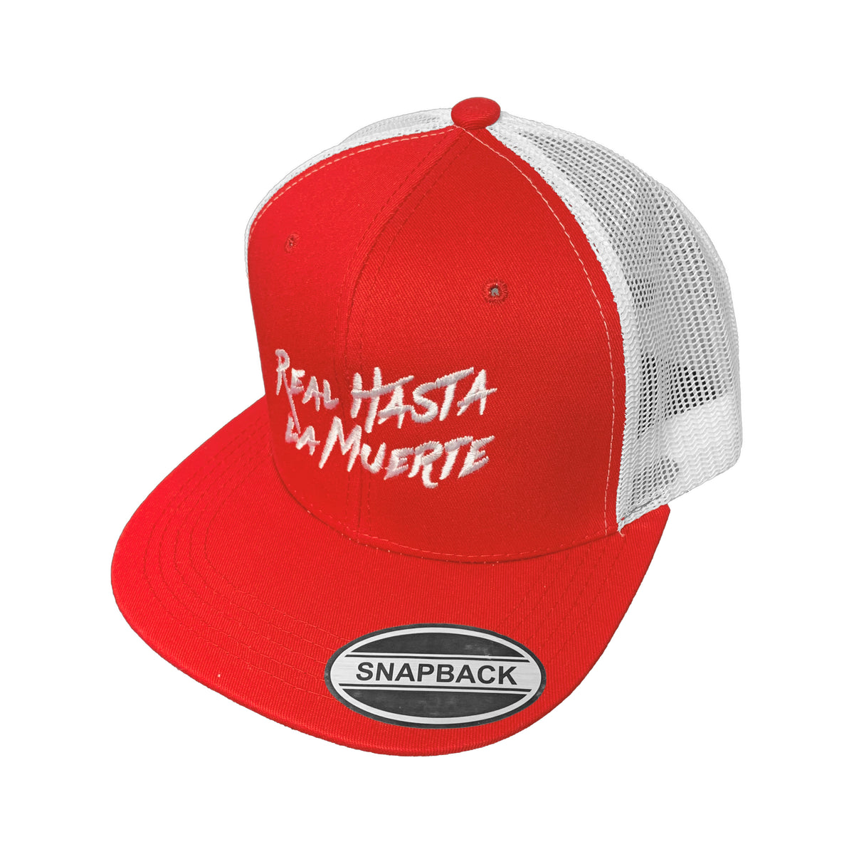 Red/White Real Hasta La Muerte Trucker