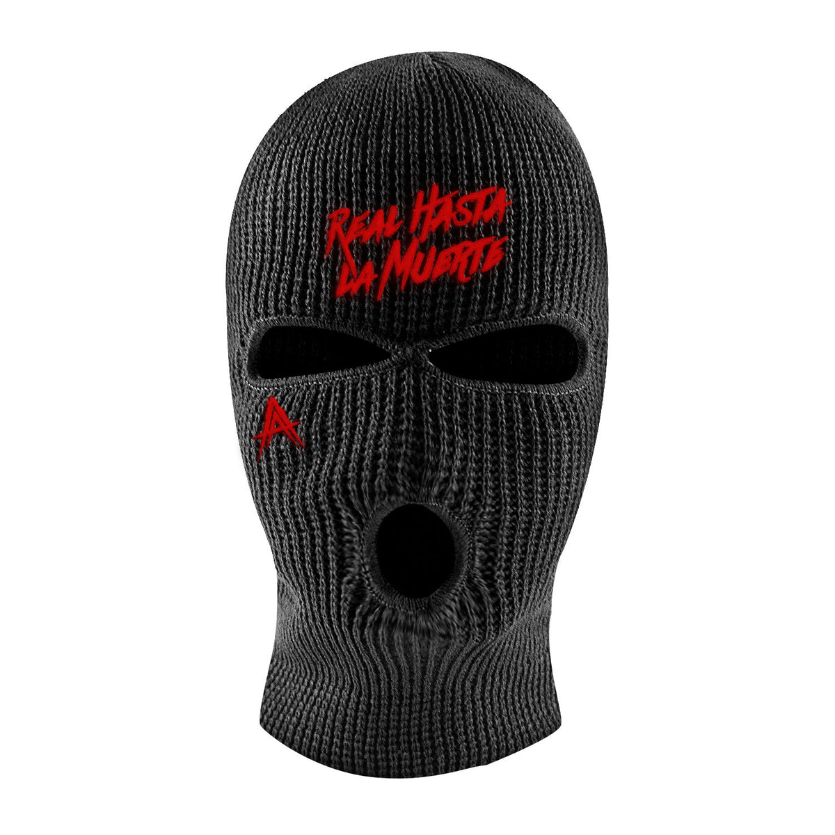 Real Hasta La Muerte Knitted Mascara - Black / Red