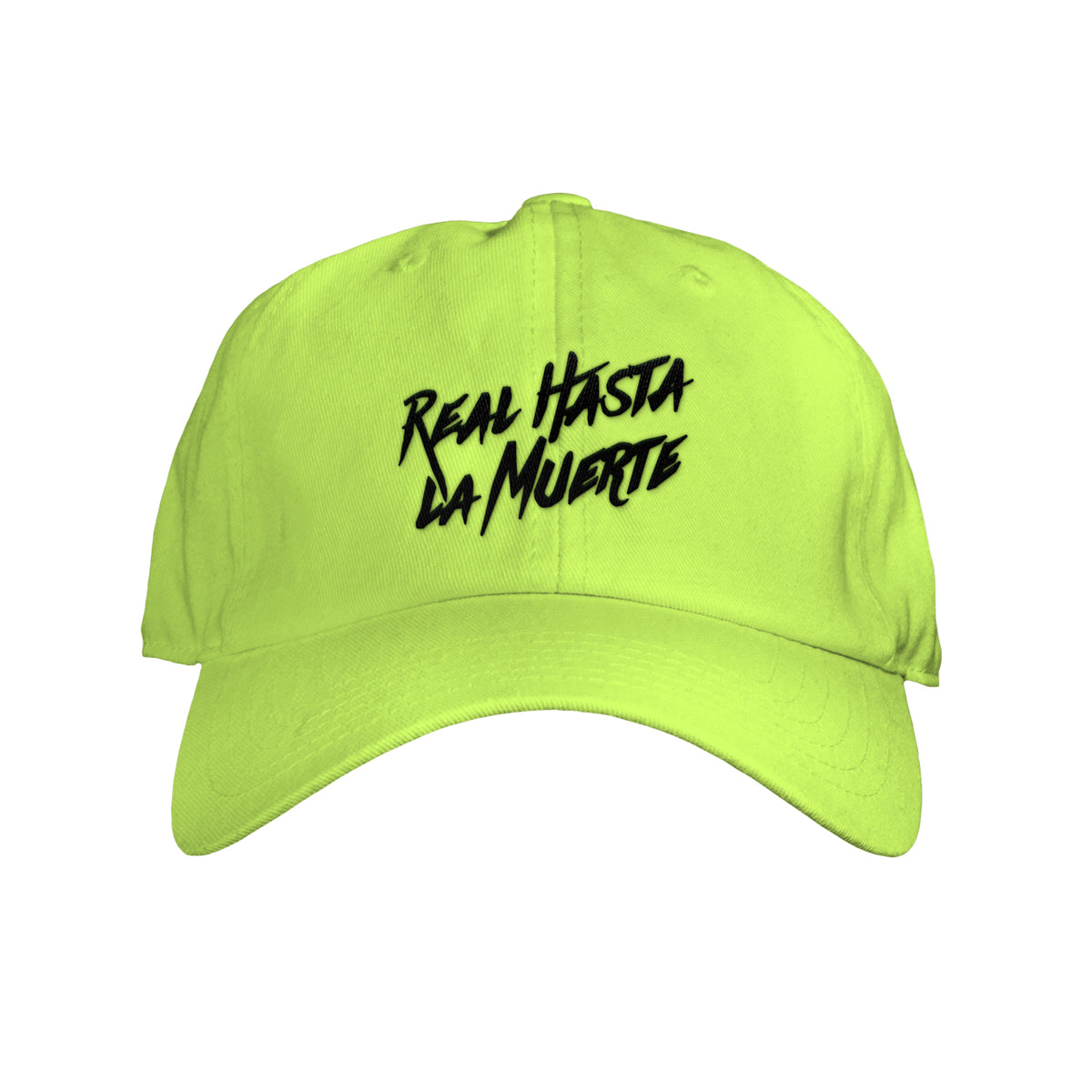 Neon Yellow Real Hasta La Muerte Hat